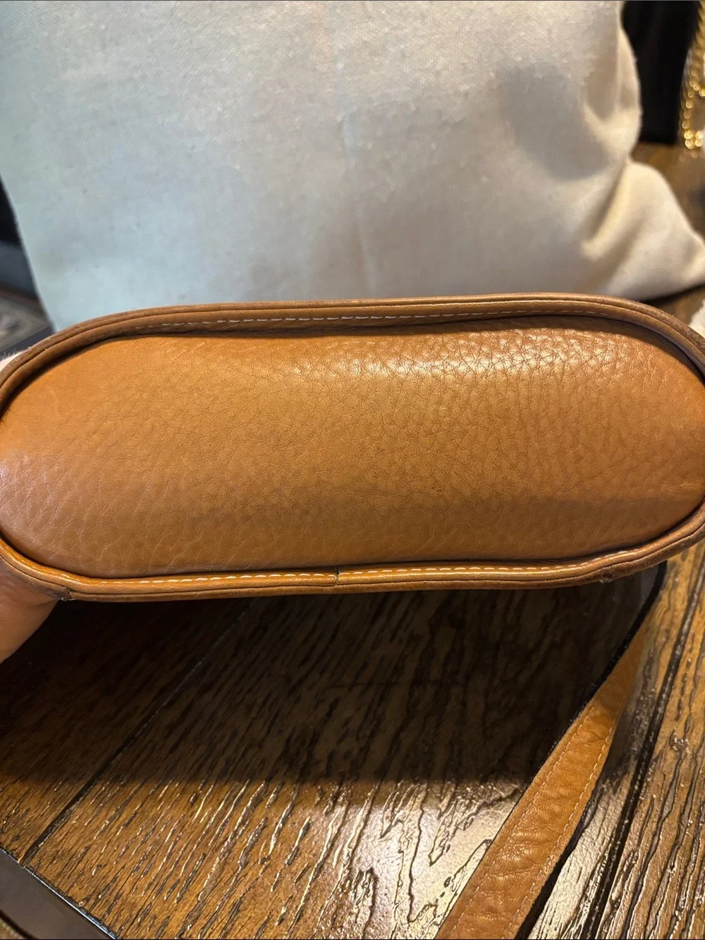 Didier Lamarthe Paris Vintage Brown Leather Crossbody Bag